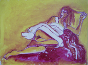 Donna vestita in bianco